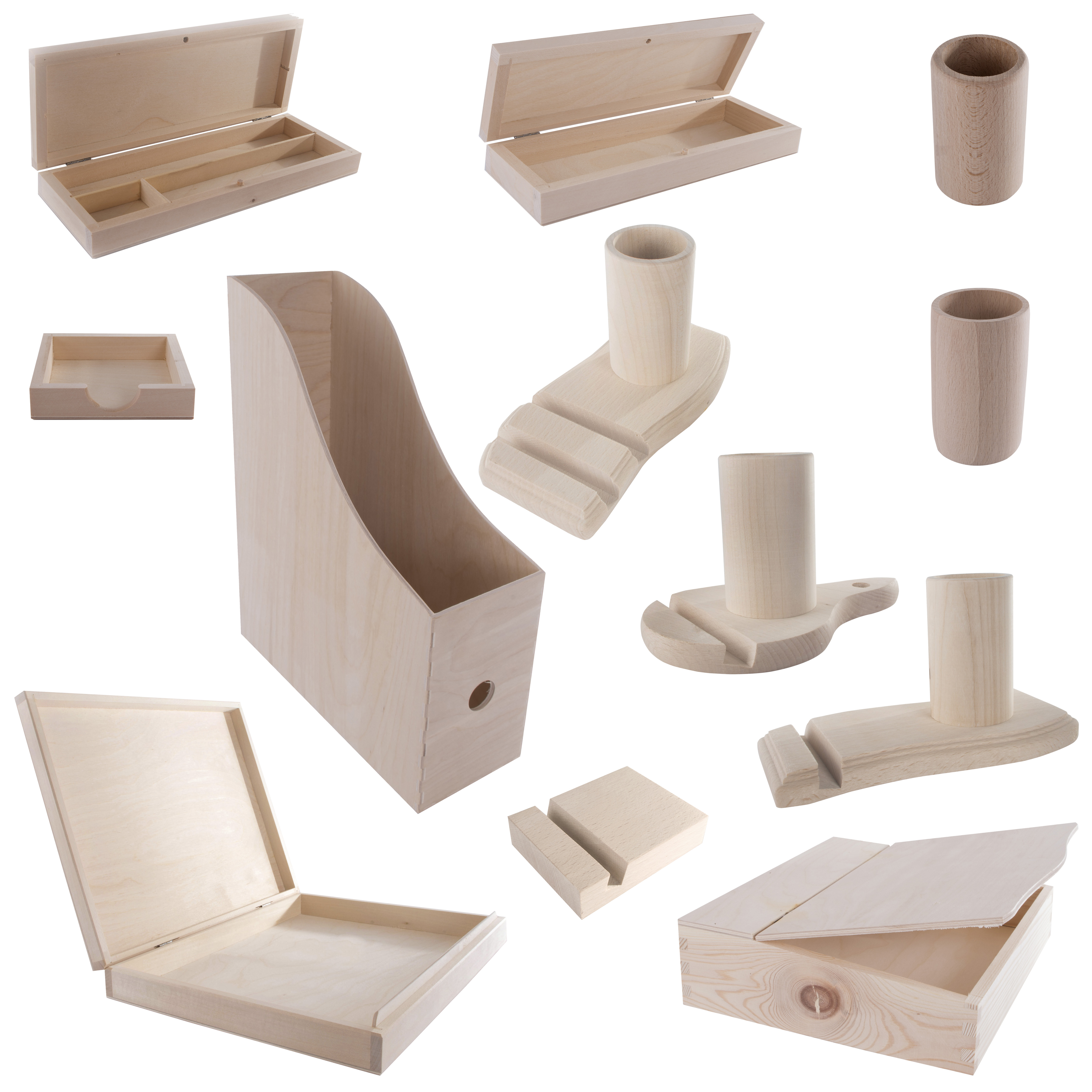 Details About Wooden Desk Office Accessories Phone Stand Stationery Documents Organiser Pad