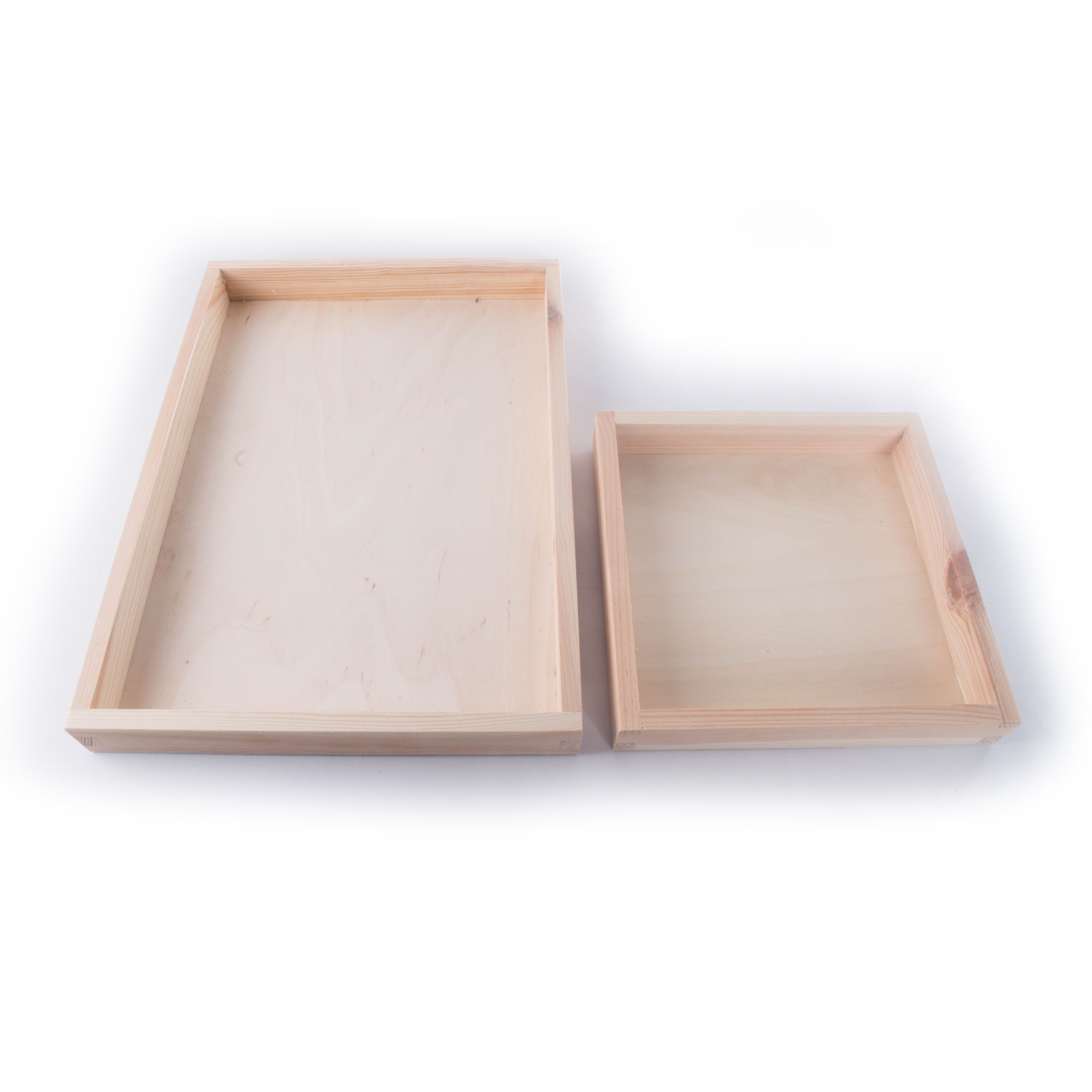 flat wooden box