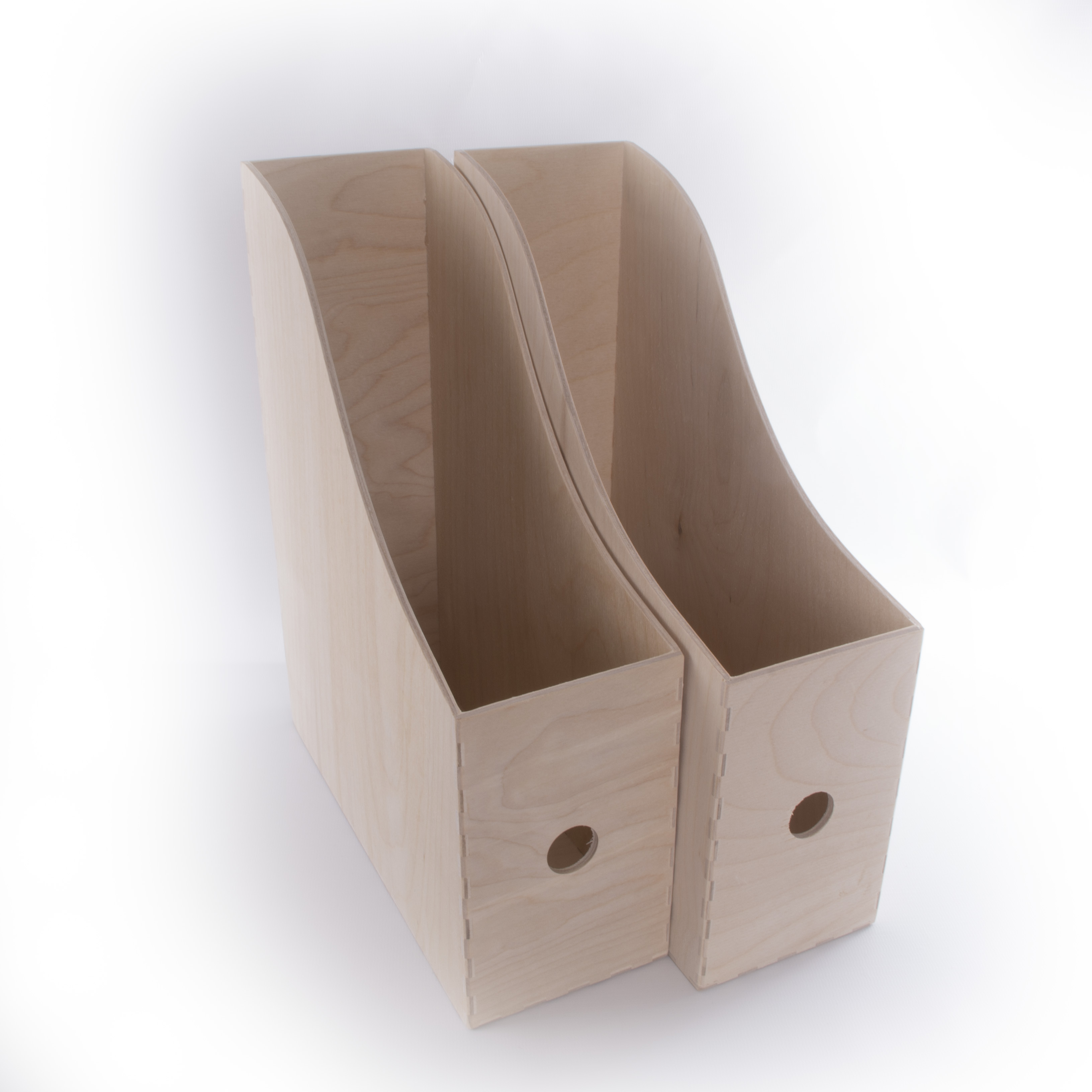 Wooden A4 File Organiser Magazine Box Paper Storage Desk Tidy