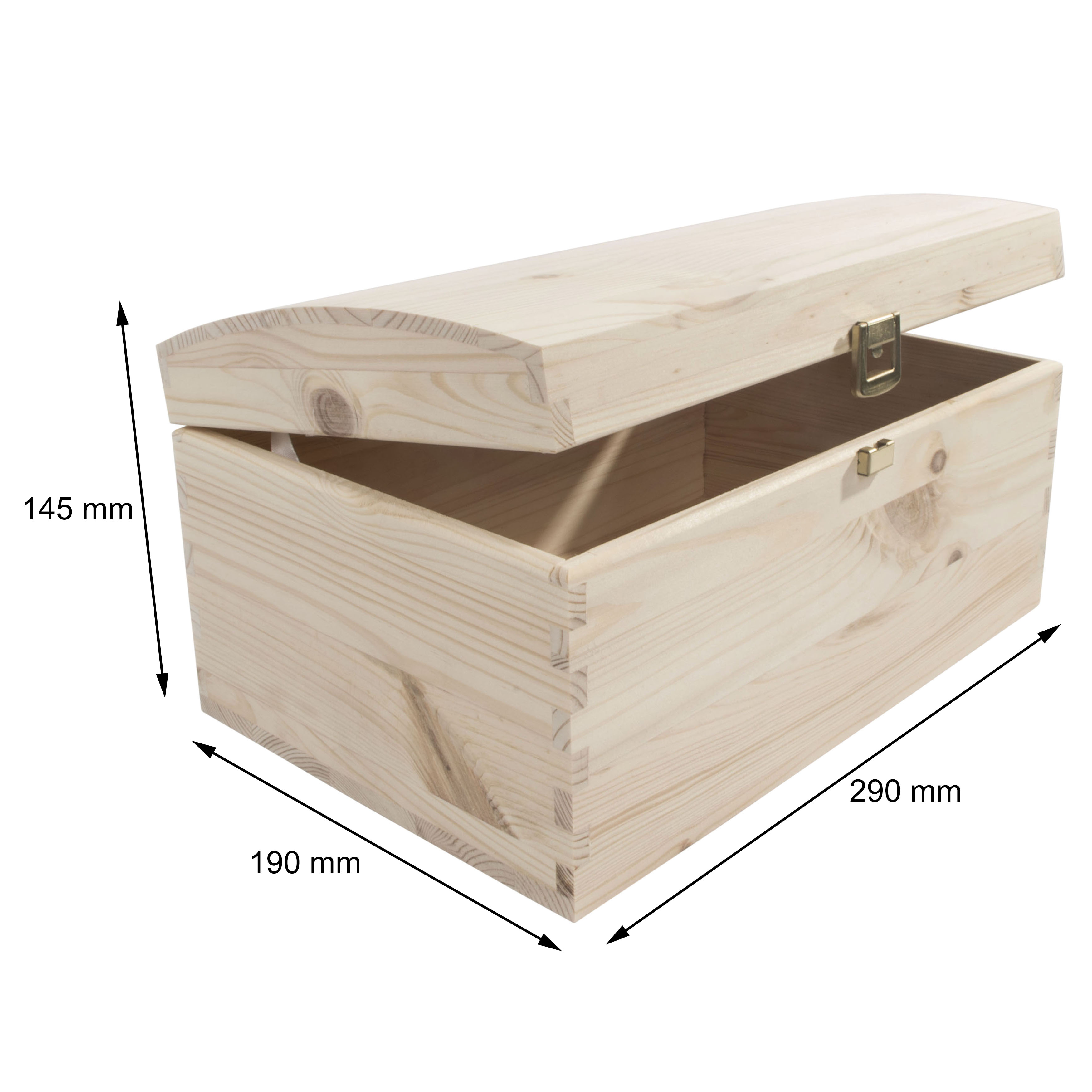 medium wooden chest