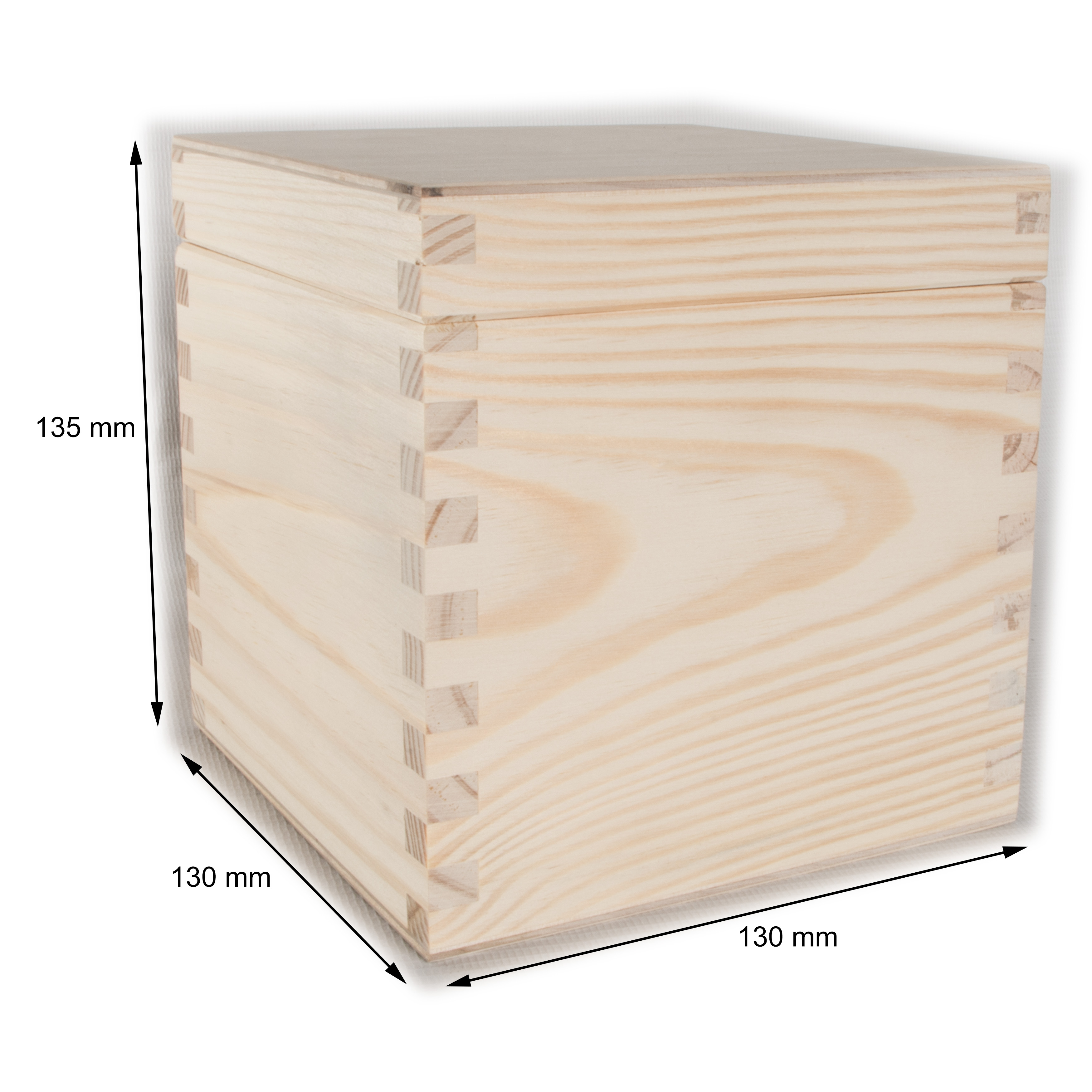 Scatola Multiuso Con Coperchio wood Box In Legno Marrone Chiaro, 60x40x23  Cm in vendita online
