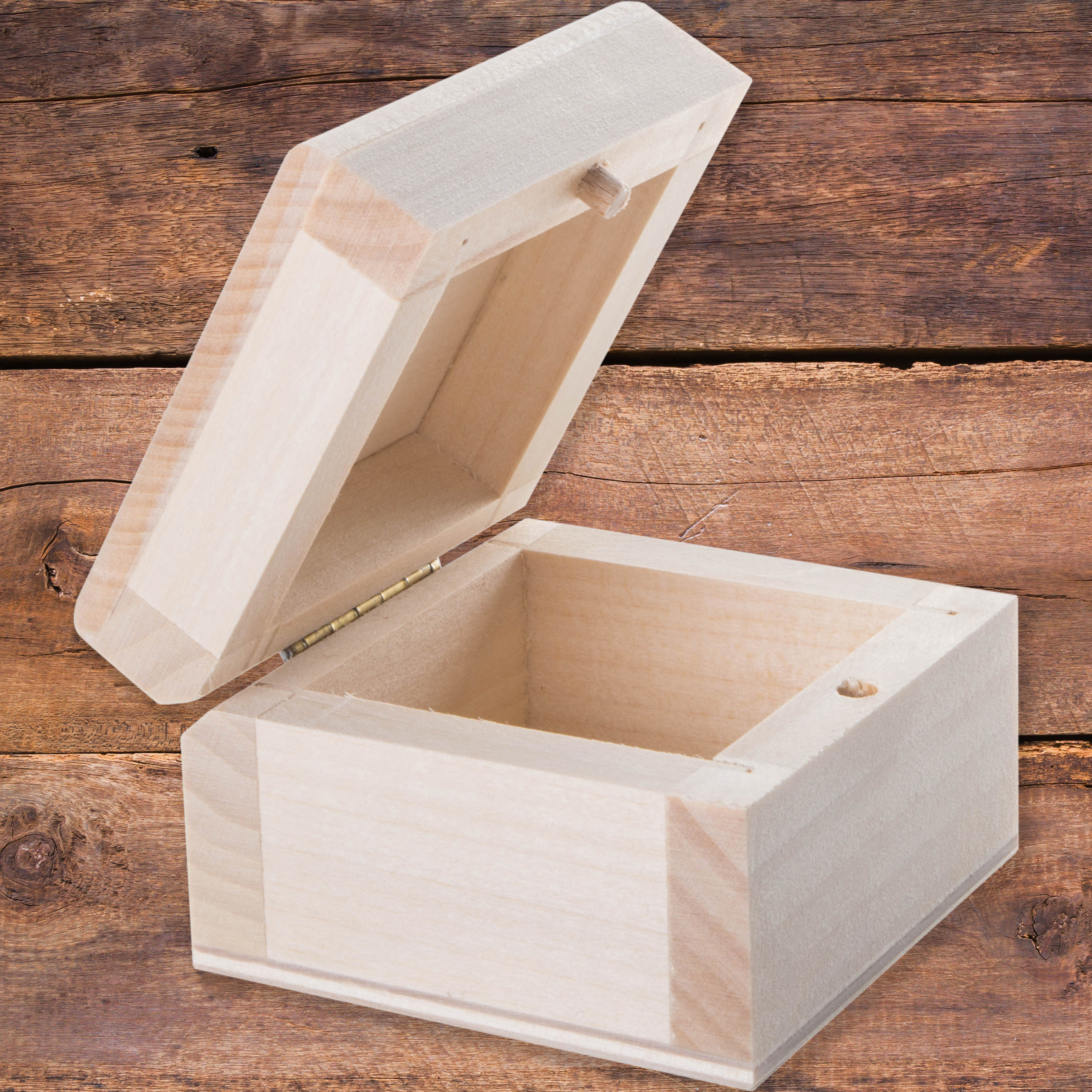 tiny wooden box