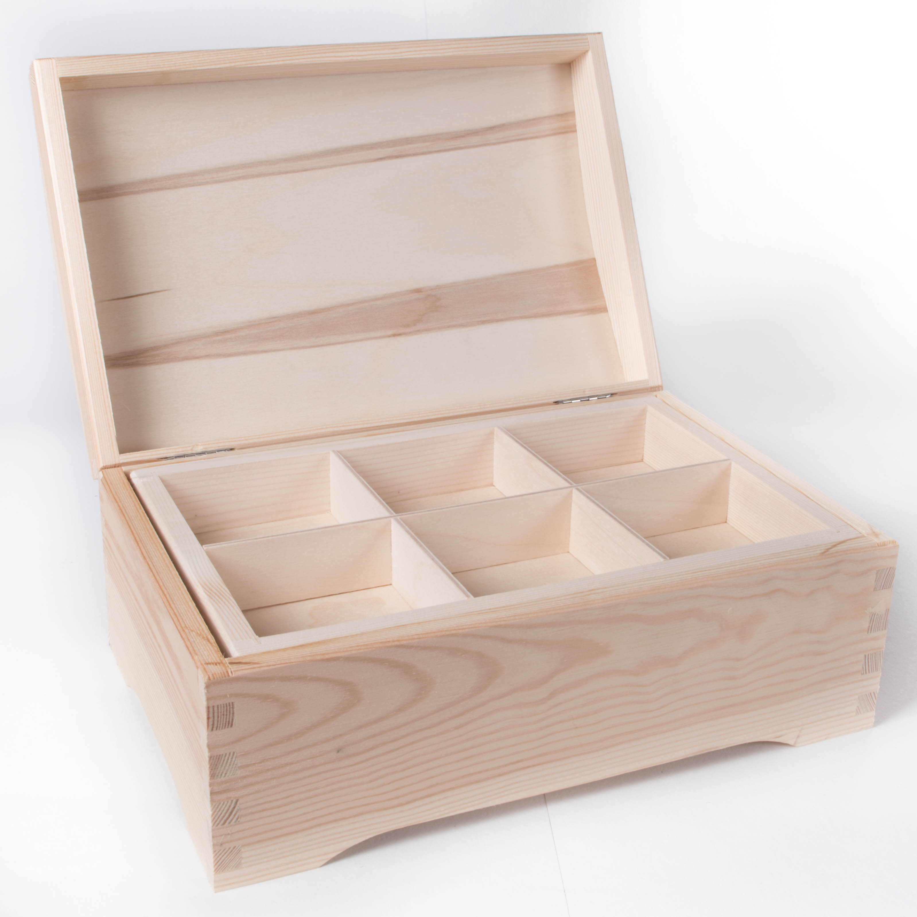 Small Wooden Storage Box With Lid & Clasp / 10x10cm / Plain Pinewood For  Craft