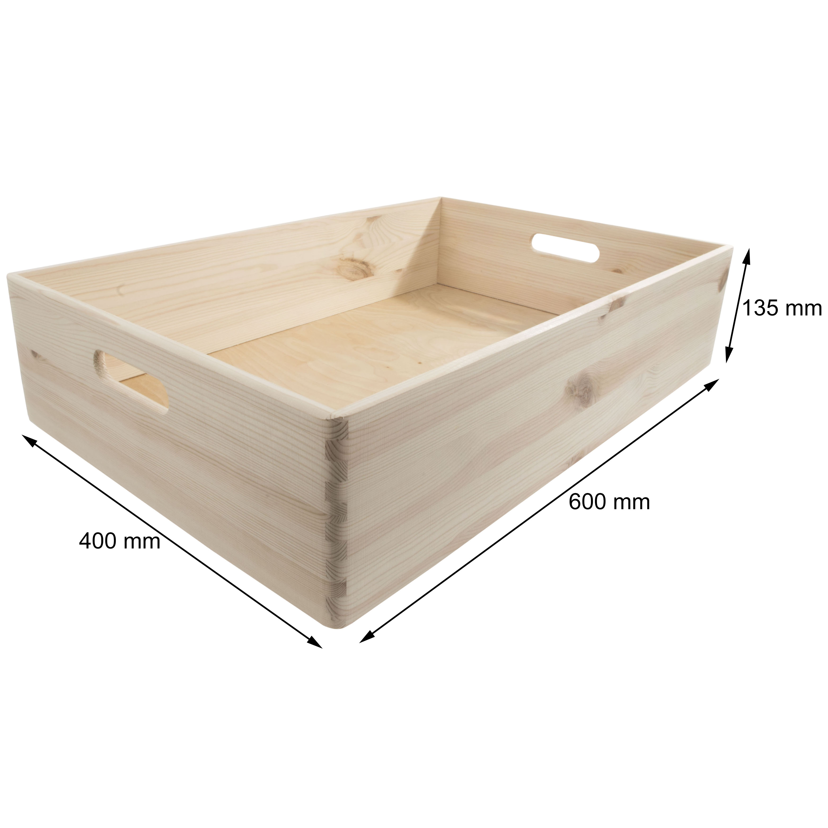 large shallow storage boxes