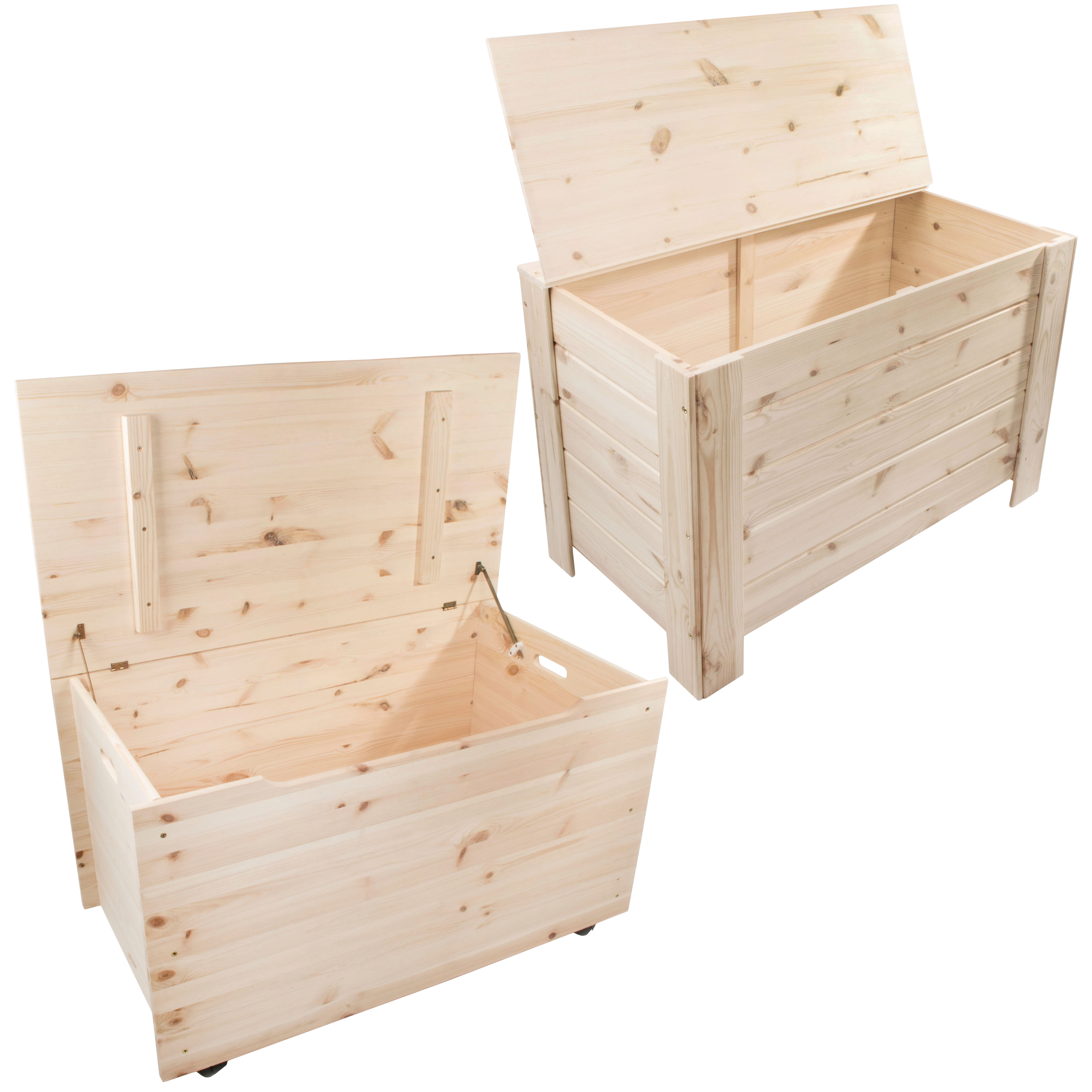 Extra Large Wooden Box Chest Storage Toy Tools Plain Wood Trunk Lid Craft  Boxes